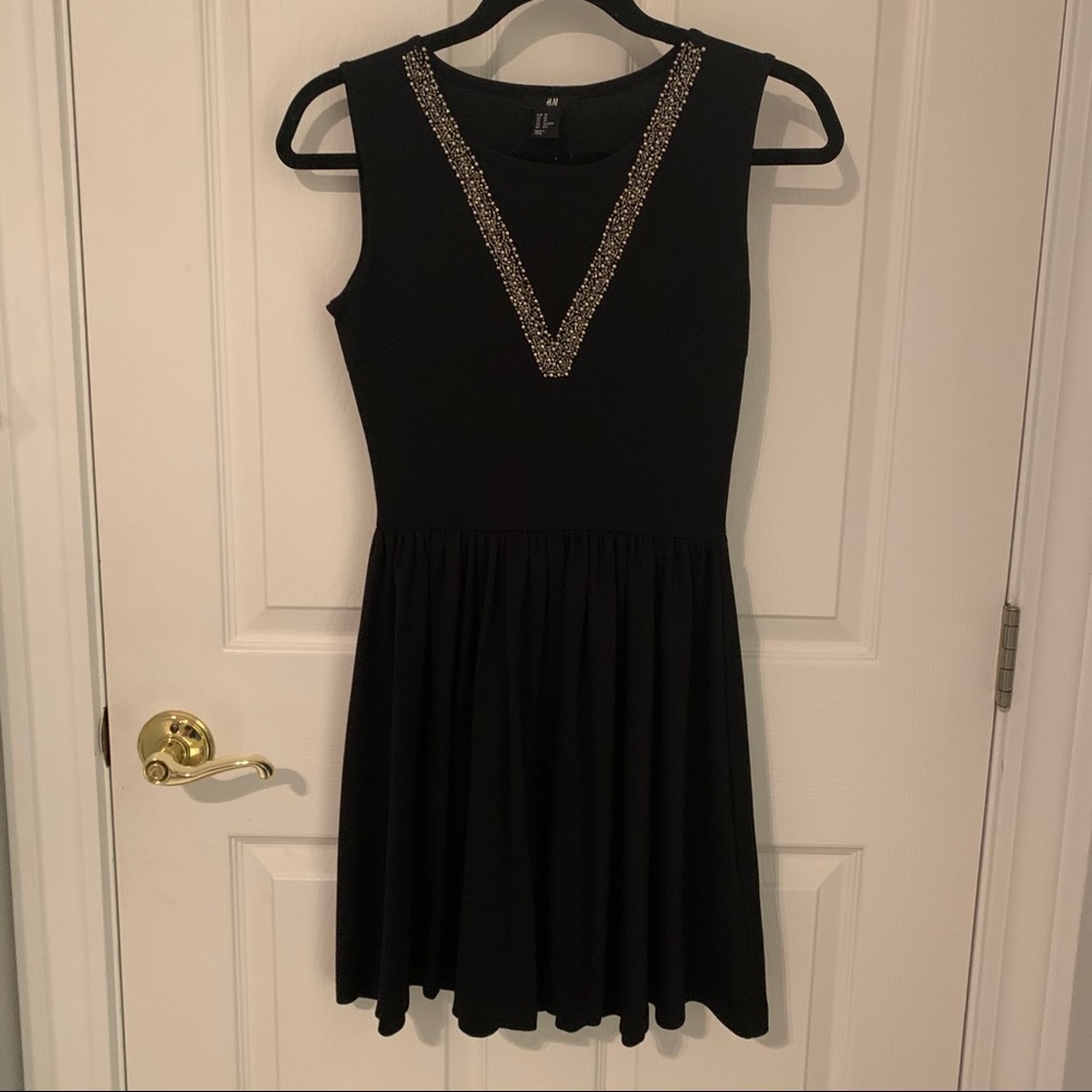 Beaded mesh dress